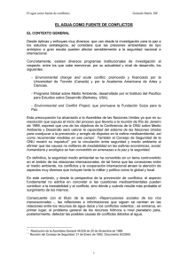 El agua como fuente de conflictos