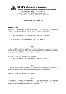 GRUPO DE MATERIAS ECONÓMICAS ACCESO A GRUPO A ADMINISTRACIÓN GENERAL