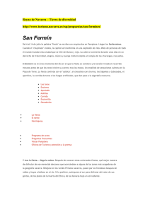 Página web de San Fermin en español