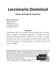Leccionario Dominical Primer domingo de Cuaresma