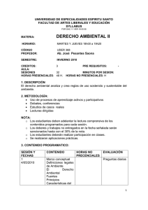 DERECHO AMBIENTAL II