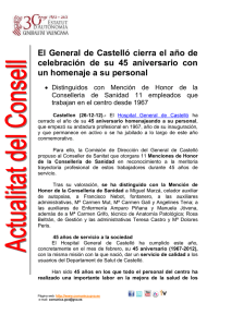 El General de Castelló cierra el año de celebración de su 45