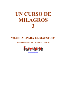 Un Curso de Milagros 3 - Manual para el Maestro