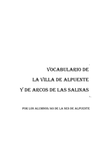 Vocabulario de la zona - Generalitat Valenciana