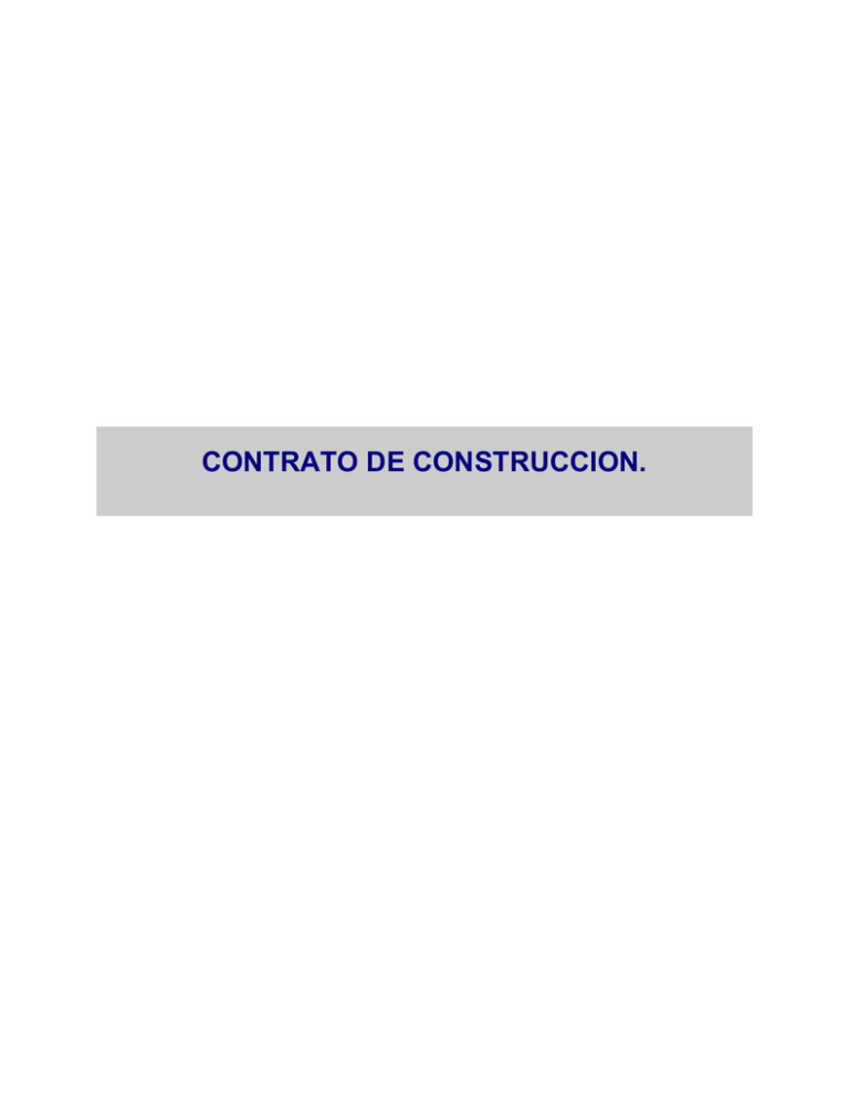 Contrato De ConstrucciÓn Por Suma Alzada 7941