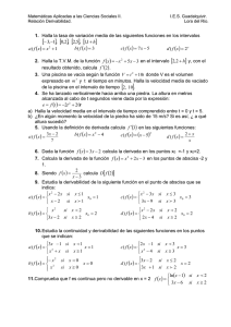 Relación Derivabilidad