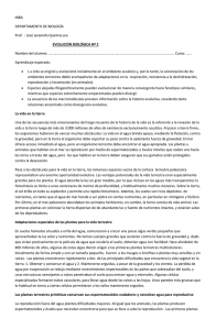 INBA DEPARTAMENTO DE BIOLOGÍA Prof. : José Jaramillo