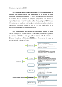 Estructura organizativa CEIDIS