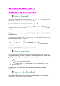 Matemáticas Bachillerato LOGSE/Herramientas de aritmética