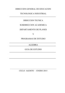DIRECCION GENERAL DE EDUCACION  TECNOLOGICA INDUSTRIAL DIRECCION TECNICA