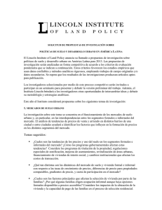 Formato de la propuesta - Lincoln Institute of Land Policy