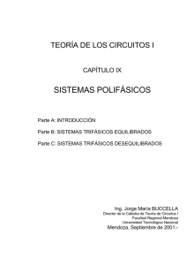 SISTEMAS POLIFÁSICOS TEORÍA DE LOS CIRCUITOS I CAPÍTULO IX