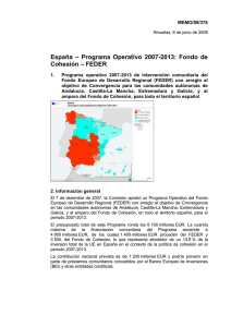 –  Programa  Operativo  2007-2013:  Fondo ... España – FEDER Cohesión