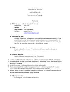 Universidad de Puerto Rico Recinto de Bayamón Departamento de Pedagogía