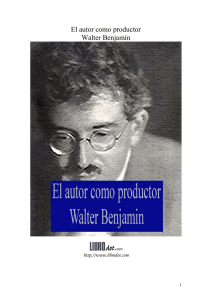 Benjamin Walter - El Autor Como Productor