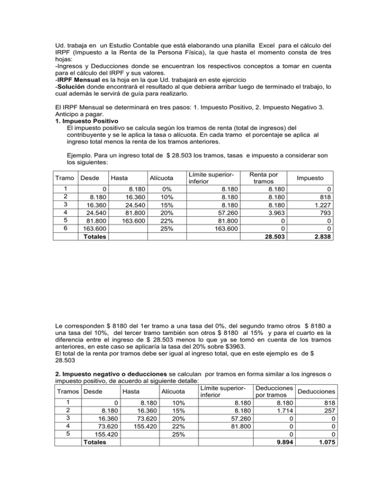 IRPF SEGUNDA PARTE ENUNCIADO