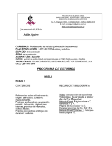 programa de estudios - Conservatorio de Música Julián Aguirre