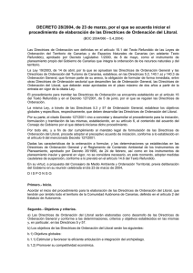DECRETO 28/2004, de 23 de marzo, por el que se acuerda iniciar