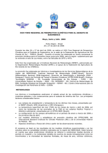 XXIV FORO REGIONAL DE PERSPECTIVA CLIMÁTICA PARA EL