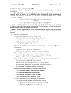 Reglamento Interior de la Secretaría de Energía. DOF 31-10-2014