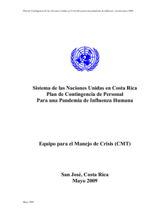 Plan Contingencia NNUU Costa Rica