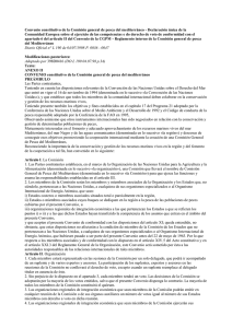 Convenio constitutivo de la Comisión general de pesca del