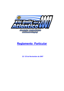 VII RALLY DEL ATLANTICO - Club Uruguayo de Rally
