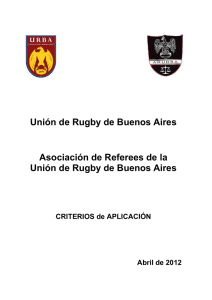 Unión de Rugby de Buenos Aires Asociación de Referees de la