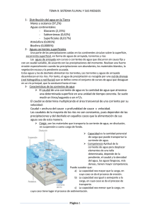 TEMA 9: SISTEMA FLUVIAL Y SUS RIESGOS 1