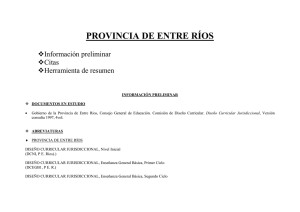 2004 Entre Ríos Inf Preliminar - Academia Nacional de Educación