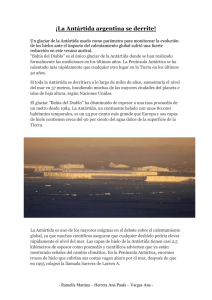 ¡La Antártida argentina se derrite