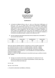Universidad del Rosario Facultad de Economía Microeconomía I