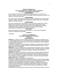 Ley de la Academia de las Lenguas Mayas de Guatemala