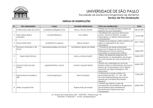 Número do ofício - Universidade de São Paulo
