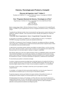 Ciencia y Tecnolog&iacute;a para Producir y Competir