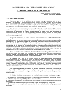 el gerente, emprendedor y negociador