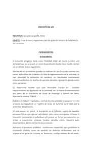 Proyecto de Ley presentado por el Senador Sergio Moisés Flinta