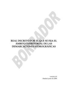 REAL DECRETO POR EL QUE SE FIJA EL ÁMBITO TERRITORIAL