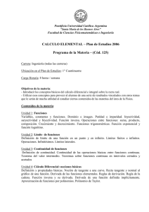 Cálculo Elemental - Universidad Católica Argentina