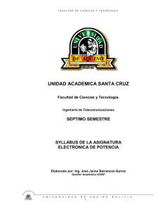 Syllabus Electronica de Potencia Ok