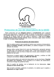 Protocolos del Observatorio de la AAGC