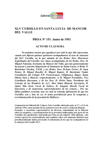 XLV CURSILLO EN SANTA LUCIA DE MANCOR DEL VALLE