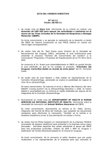 ACTA DEL CONSEJO DIRECTIVO Nº 34/11 Fecha: 28/09/11