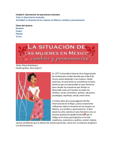 La situación de las mujeres en México: cambios y permanencia