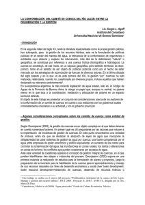 la conformacion del comite de cuenca del rio lujan entre la