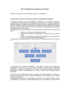 Plan de Plataformas Logísticas de Ecuador