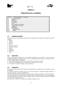 RC 7-5 ANEXO A PRINCIPIOS DE LA GUERRA.