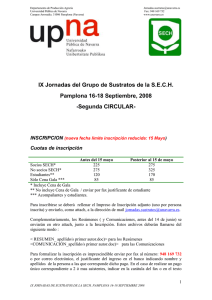 2ª circular - Universidad Pública de Navarra