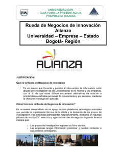 Rueda de Negocios de Innovación Alianza – Empresa – Estado Universidad