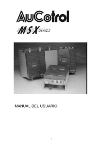 MANUAL DEL USUARIO 1.- DESCRIPCION GENERAL. La serie